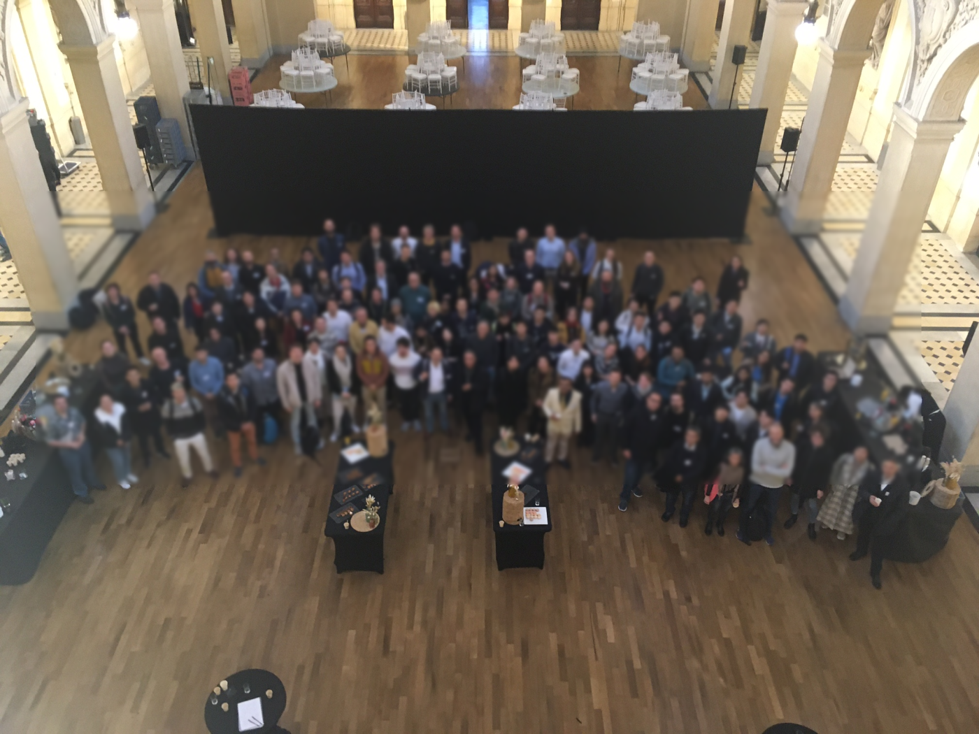 Group picture (blurred)
